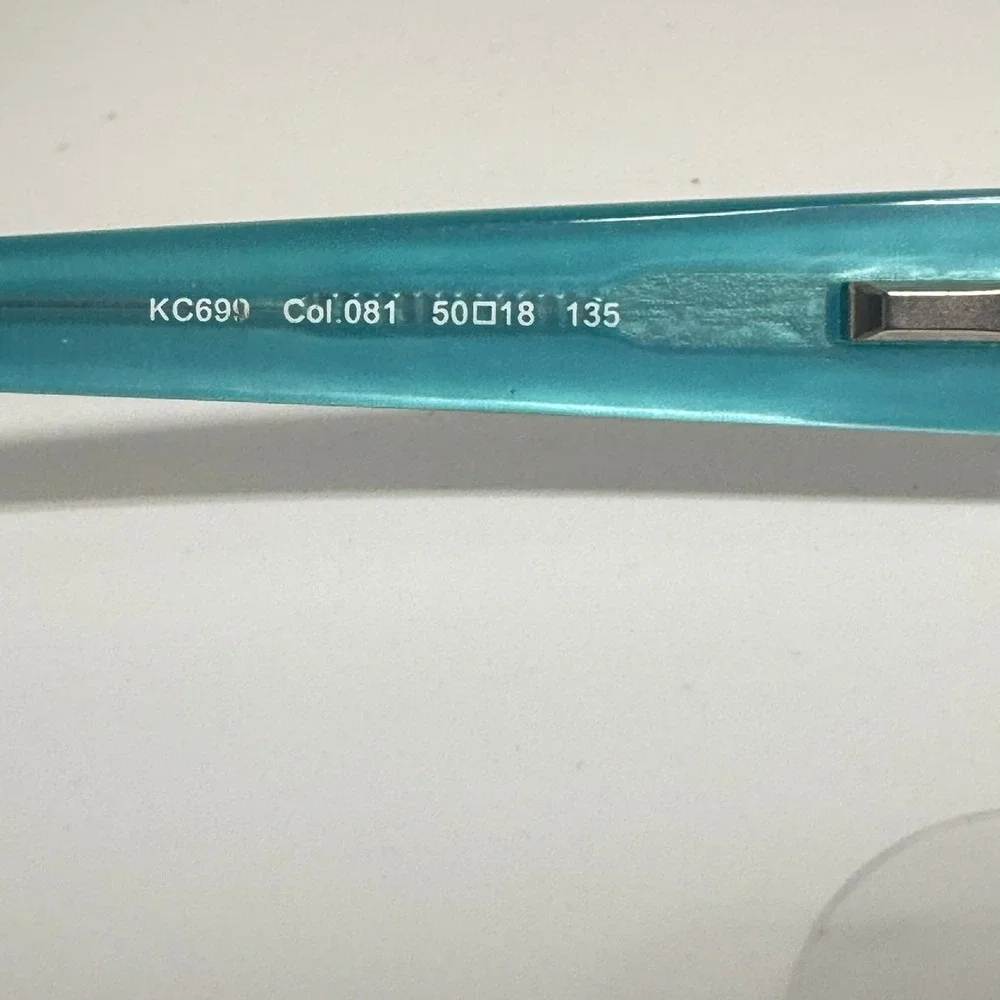 Kenneth Cole Reaction KC699 Burgundy Teal Rectangular Eyeglasses 50-18-135